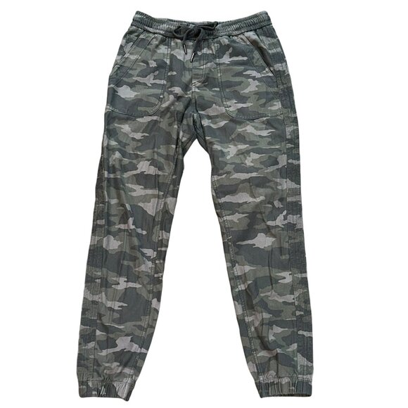 Athleta Pants - Athleta Farallon‎ Jogger Pants Size 4 Camo Green Travel Athletic Casual Lounge